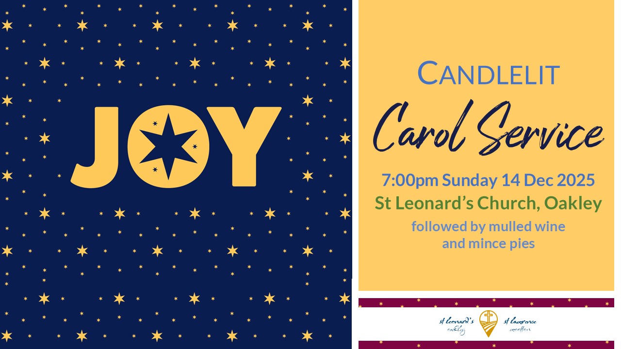 Event poster for Candlelit Carol Service