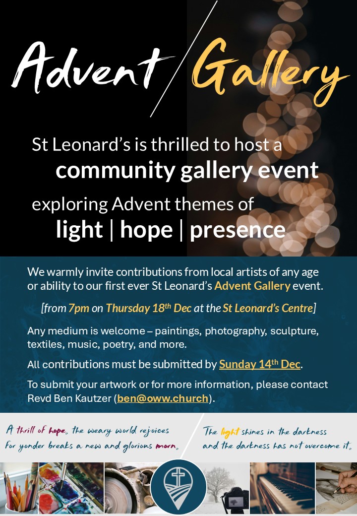 Event poster for Advent Gallery