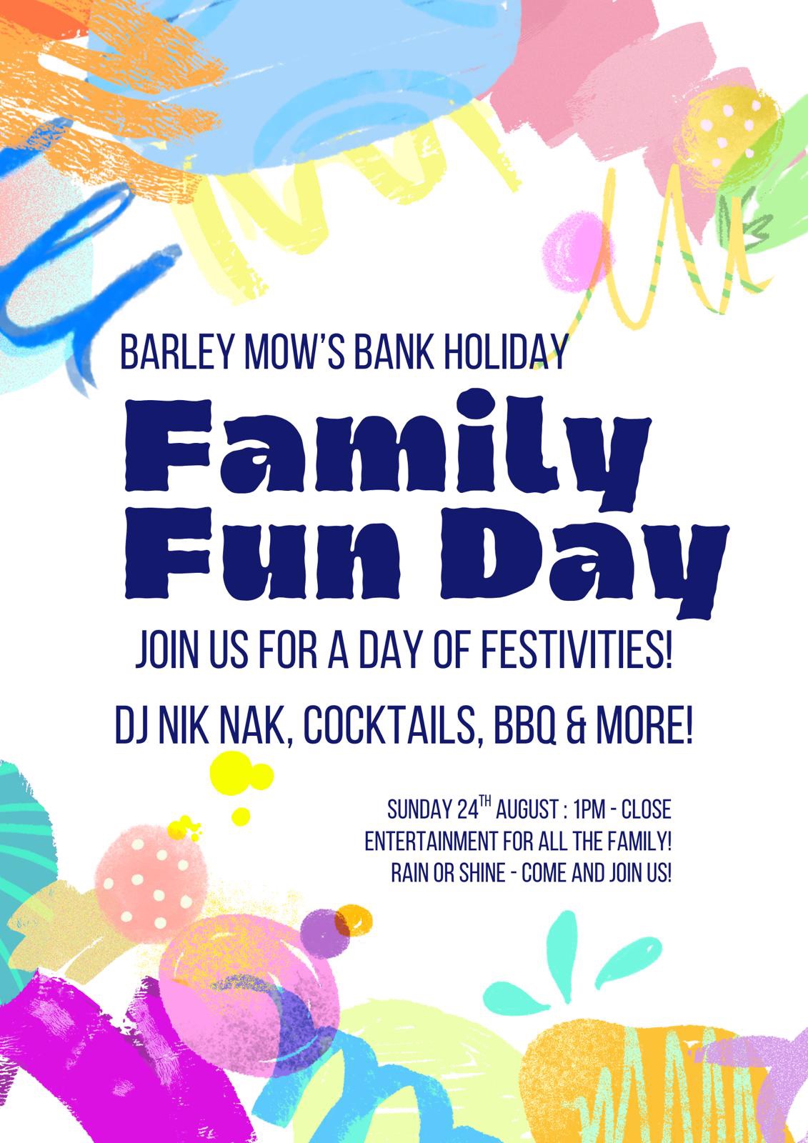 Event poster for Family Fun Day
